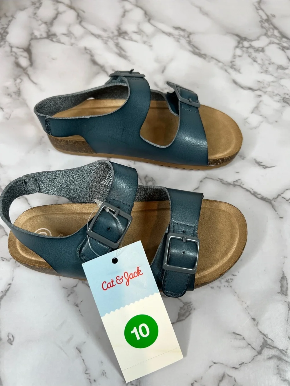 Cat & Jack Teal Buckle Strap Kids Sandals Various Sizes